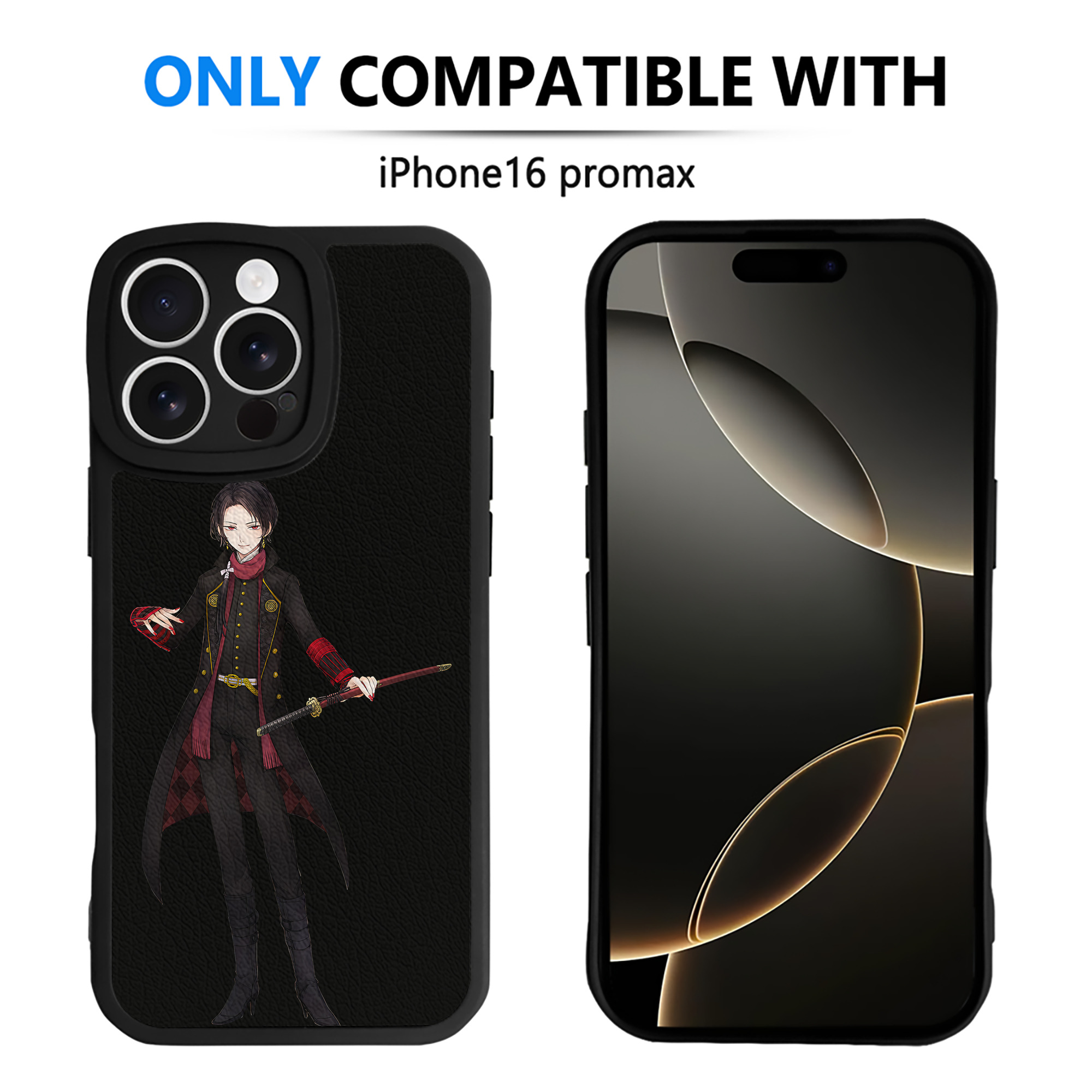 （画像用） 刀剣乱舞 Touken Ranbu 【iPhone 16シリーズ対応】シリコンスマホケース（レザー調） 材質：シリコン